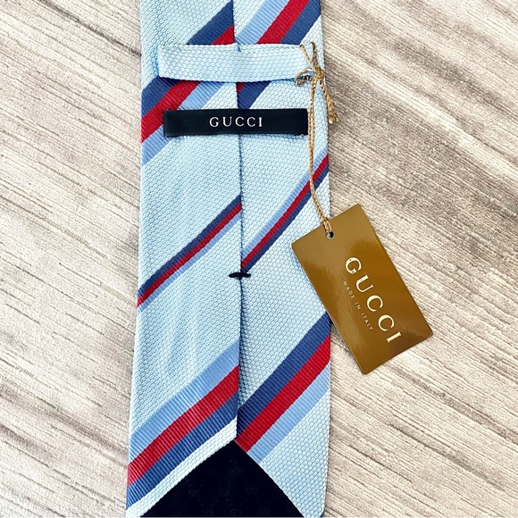 Gucci Striped Silk Tie - Picture 2 of 4
